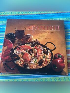 Spanish Authentic Recipes Vintage Cookbook - copyright 1996